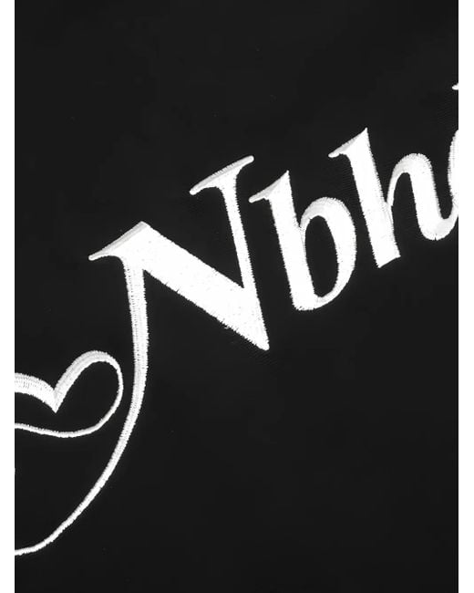 Neighborhood Black Logo-Embroidered Hoodie for men