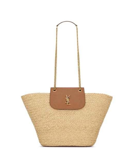 Saint Laurent Natural Manon Basket Bag