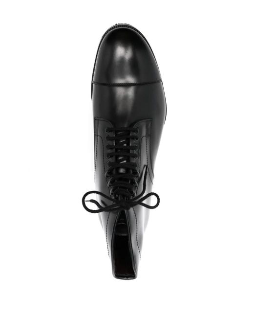 Lidfort Black Lace-Up Leather Boots for men