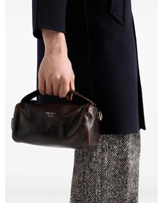Prada Black Nappa Leather Shoulder Bag for men