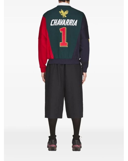 Willy Chavarria Red X Adidas Originals Watsonville Half-Zip Sweatshirt