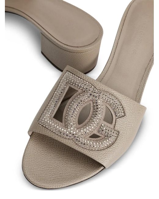 Dolce & Gabbana White Mules