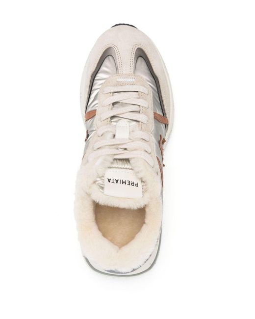 Premiata White Cassie 6569 Low-top Sneakers