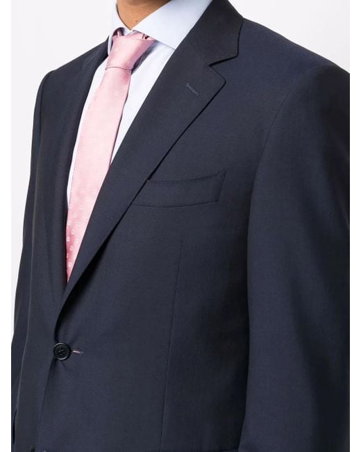 Canali Blue Two Piece Single Breasted Suit for men