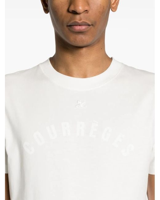 Courreges T-Shirt Met Logoprint in het White voor heren