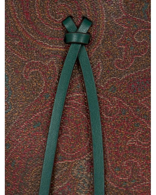 Etro Brown Paisley-Print Tote Bag