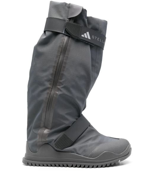 Adidas By Stella McCartney Gray Calf-Length Boots