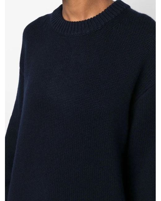 Lisa Yang Blue Cashmere Knit Jumper