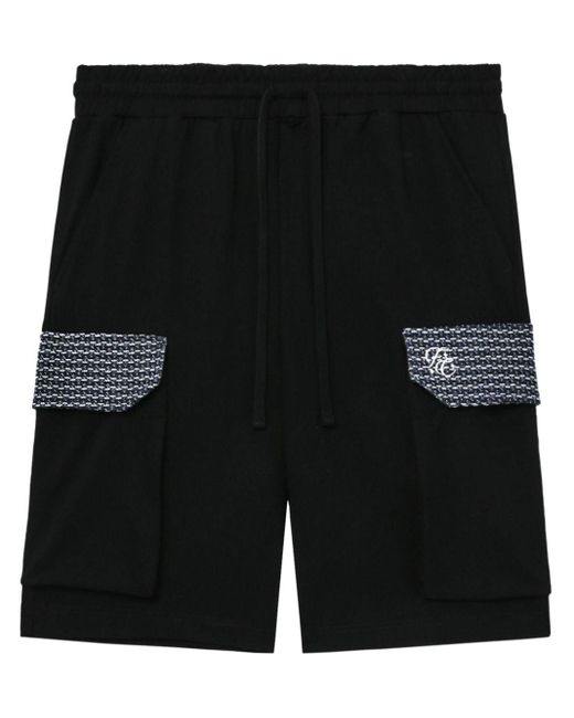 FIVE CM Klassische Cargo-Shorts in Black für Herren