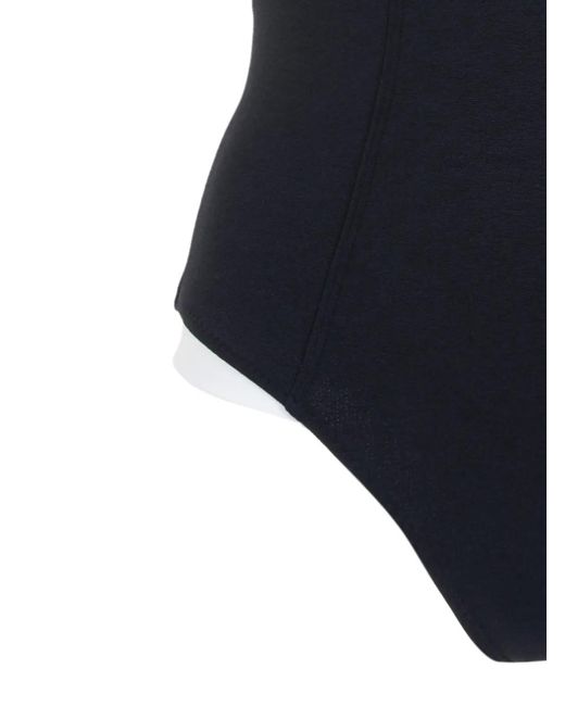 Amir Slama Blue Two-Tone Swimsuit