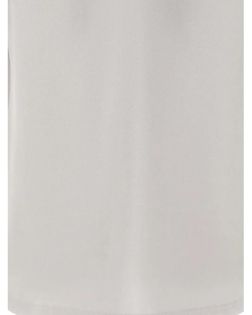 Colmar White Piqué Side-Slit Polo Top