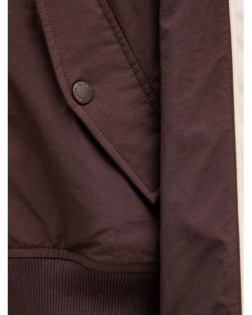 PUMA Brown T7 Logo-Embroidered Panelled Jacket