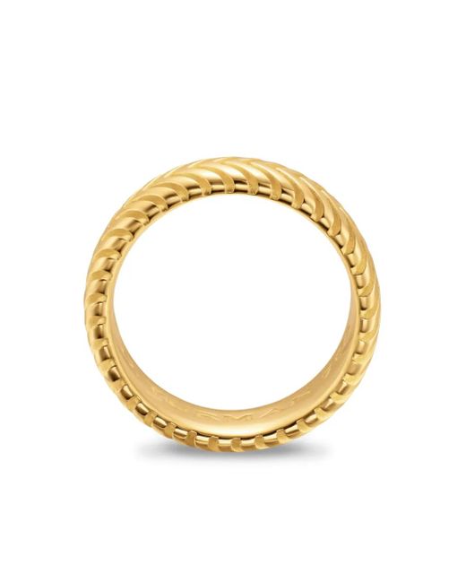 David Yurman Metallic 18Kt Chevron Ring for men
