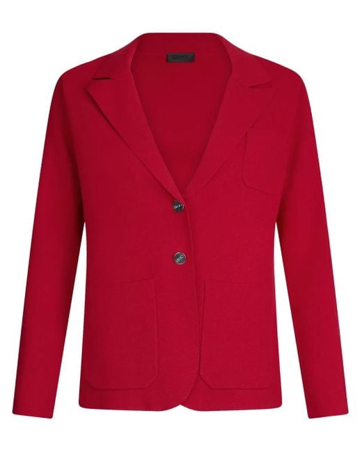 Liu Jo Red Knitted Blazer