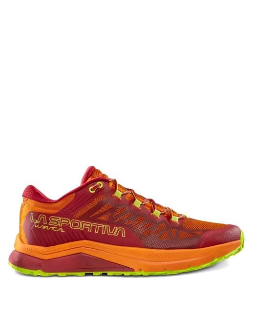 La Sportiva Red Karacal Mesh-Panel Trail Running Shoes for men