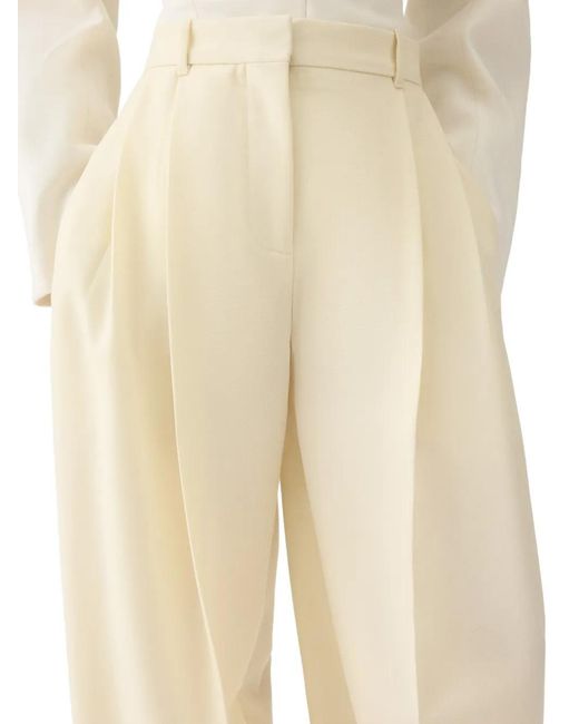 Jacquemus White Pleated Palazzo Pants