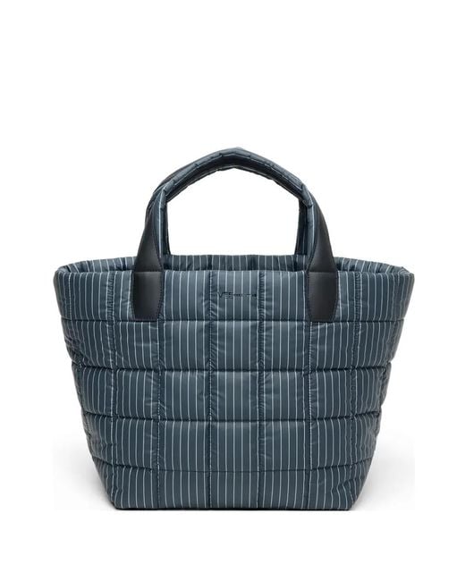 VEE COLLECTIVE Blue Medium Porter Quilted Pinstripe Tote Bag