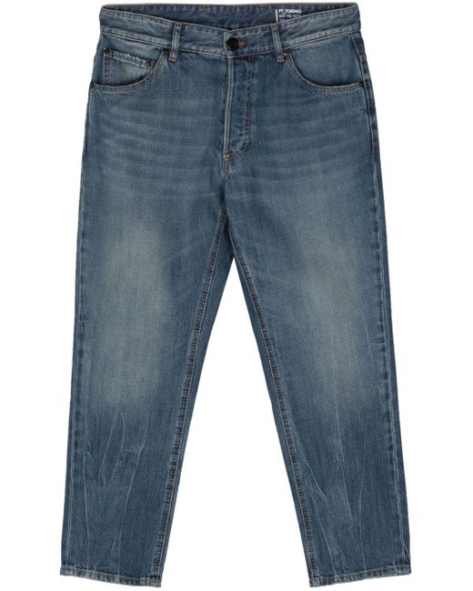 Jeans dritti a vita media di PT Torino in Blue da Uomo