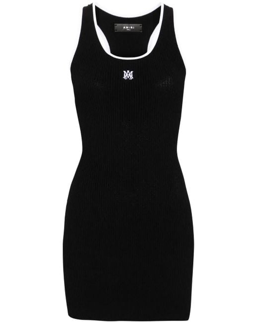 Amiri Black Ma Mini Dress