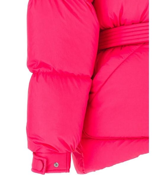 Ienki Ienki Pink Bear Michlin Belted Puffer Jacket