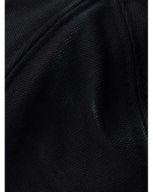 Prada Black Triangle-Logo Baseball Cap
