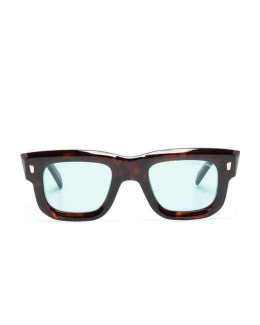 Cutler & Gross Black Tortoiseshell-Effect Square-Frame Sunglasses