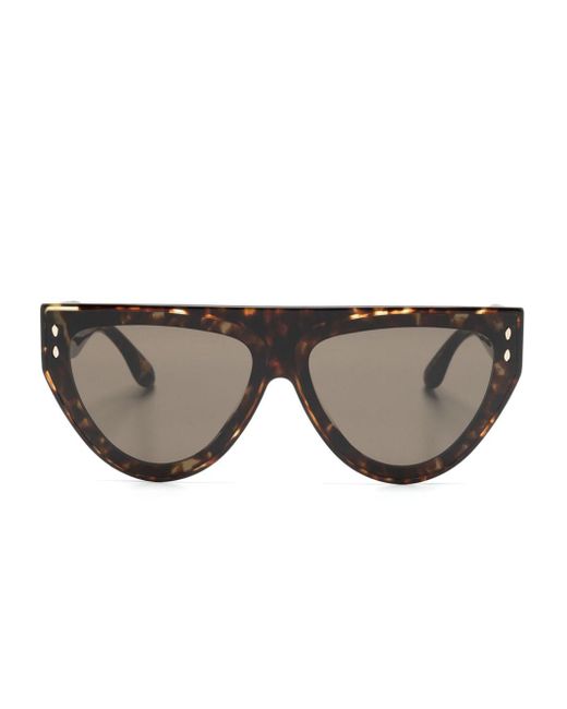 Isabel Marant Gray Oversize-frame Sunglasses