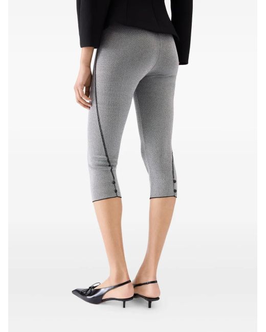 Jacquemus Gray Button-Detailed Cropped Trousers