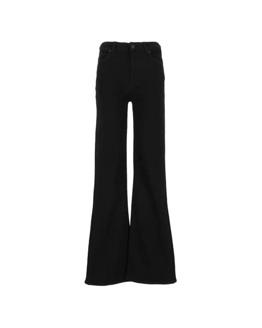 7 For All Mankind Black Leggy Bootcut Jeans