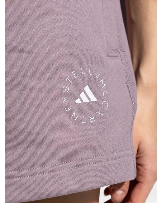 Adidas By Stella McCartney Purple Truecasuals Terry Shorts