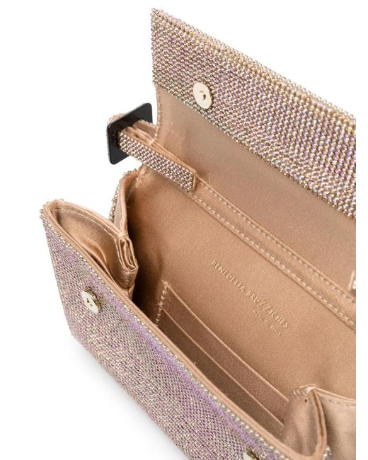 Benedetta Bruzziches Gray Vittissima Rhinestone-Embellished Shoulder Bag
