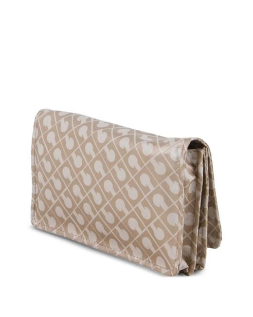 Gherardini Natural Monogram-Print Clutch Bag