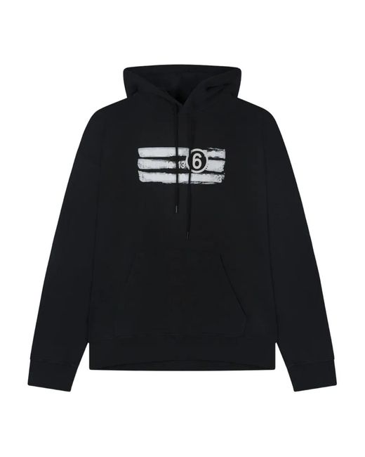 MM6 by Maison Margiela Black Logo Sweatshirt for men