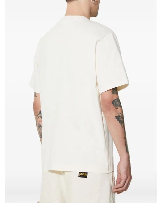 Filling Pieces White Logo-Patch T-Shirt for men