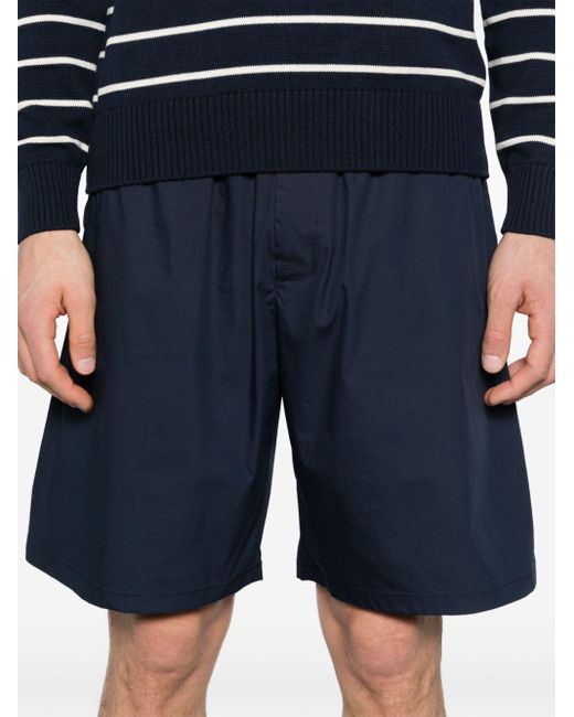 Low Brand Blue Combo Mid-rise Bermuda Shorts for men