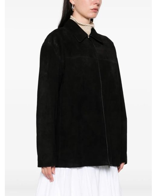 The Row Black Theon Overshirt