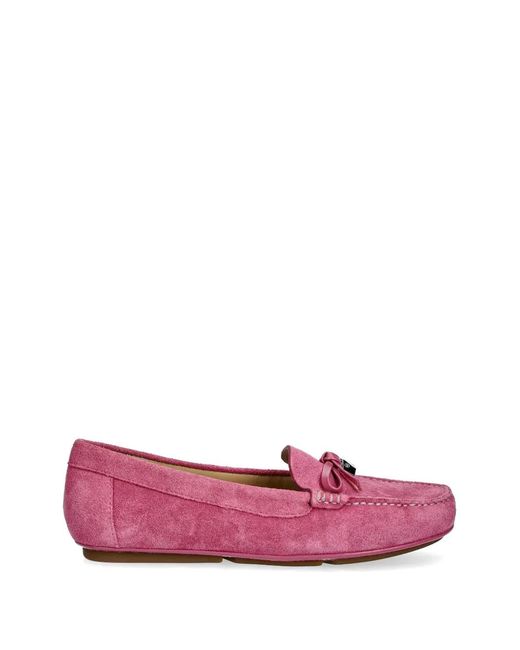 MICHAEL Michael Kors Pink Juliette Bow-Detail Loafers