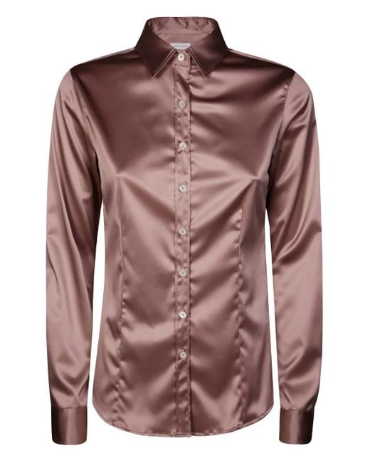 Robert Friedman Brown Button-Up Shirt