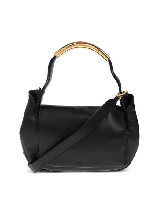 Moschino Black Handle-Detail Cross Body Bag