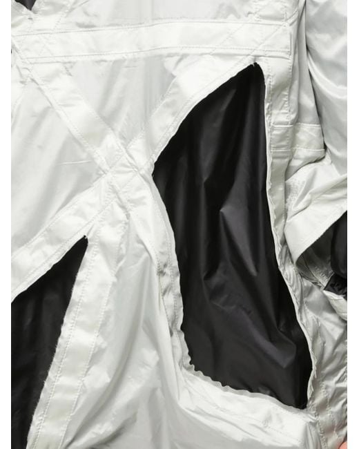 Rick Owens Gray Cut-Out Detail Jacket for men