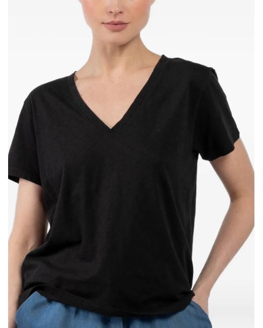 Velvet Black Ellie V-Neck Short-Sleeve T-Shirt