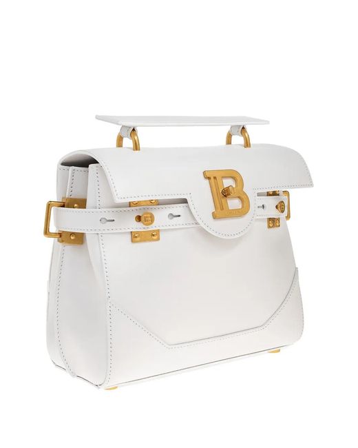 Balmain White Sac À Main 23 B-Buzz