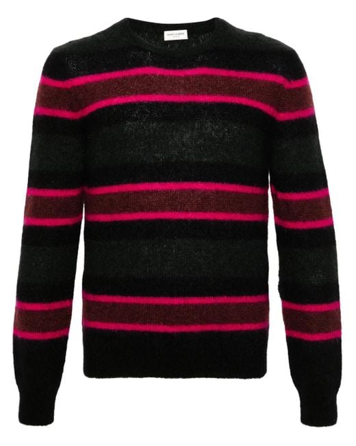 Saint Laurent Black Mohair Sweater for men