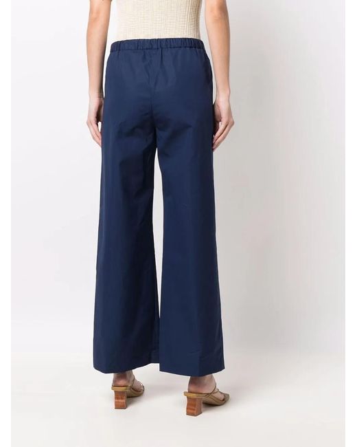 Aspesi Blue Cropped-Leg Trousers