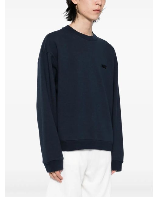 Kiton Blue Knt Sweatshirt for men