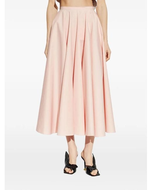 Givenchy Pink Pleated Drawstring Skirt
