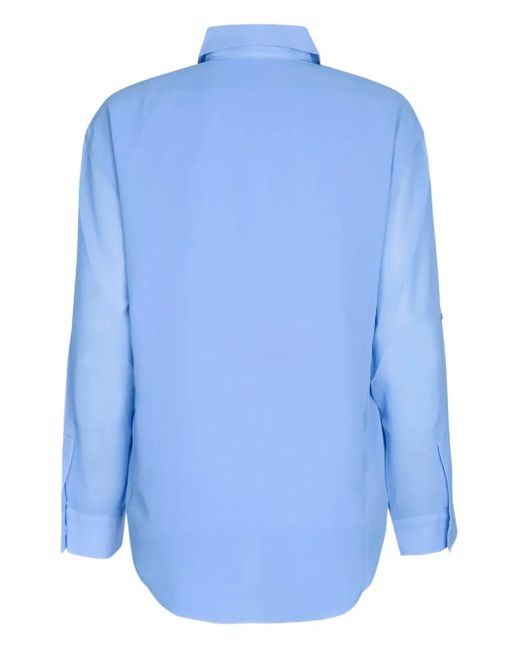 Calvin Klein Blue Button-Up Shirt