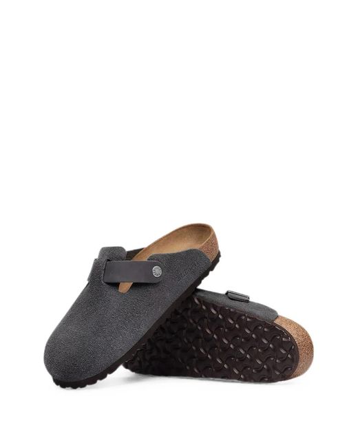 Birkenstock White Boston Mules for men