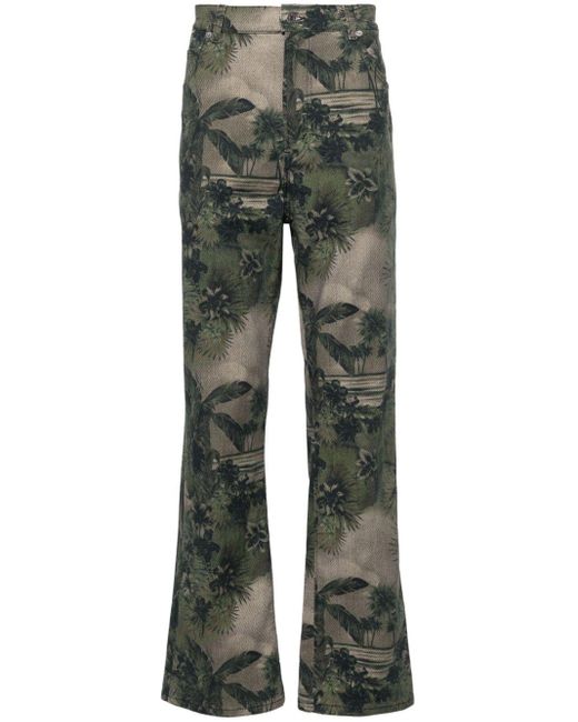 Roberto Cavalli Jeans Met Camouflageprint in het Green voor heren