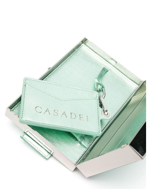 Bolso de mano con logo Casadei de color Green
